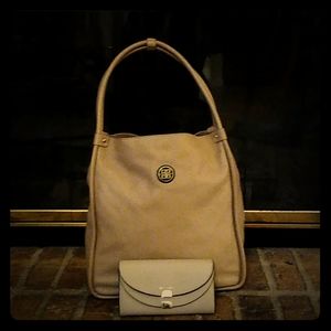 BOLVAINT (Paris) tan purse with stylish wallet